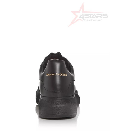 Alexander McQueen Leather Oversized Sneaker - Triple Black
