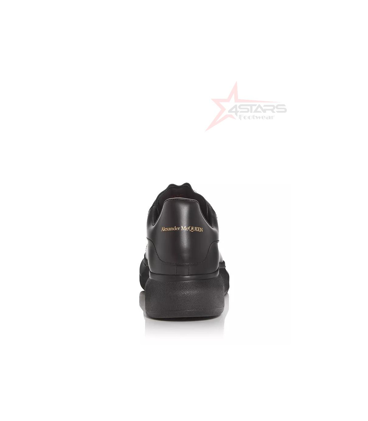 Alexander McQueen Leather Oversized Sneaker - Triple Black