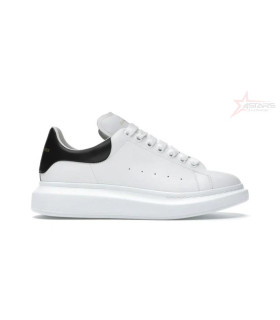 Alexander McQueen Leather Oversized Sneaker - White/Black