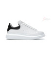 Alexander McQueen Leather Oversized Sneaker - White/Black
