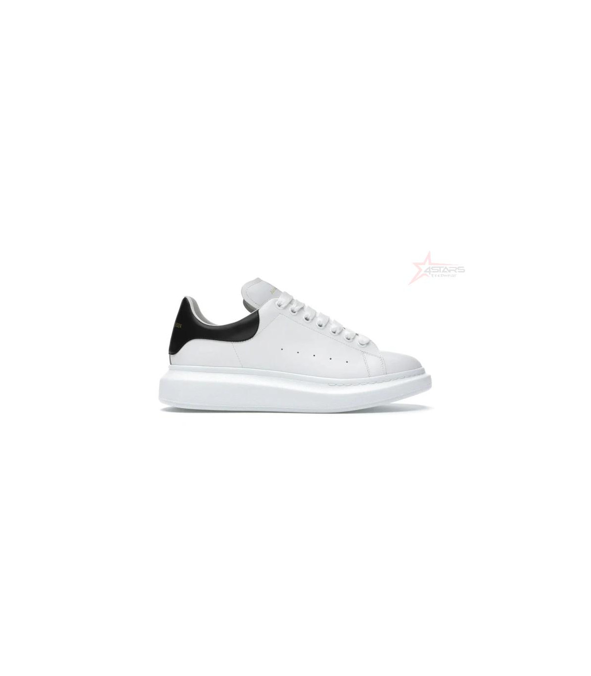 Alexander McQueen Leather Oversized Sneaker - White/Black