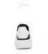 Alexander McQueen Leather Oversized Sneaker - Black-White/White Sole