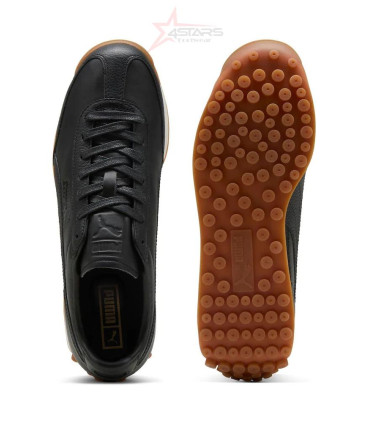 Puma Black Easy Rider Leather Trainers