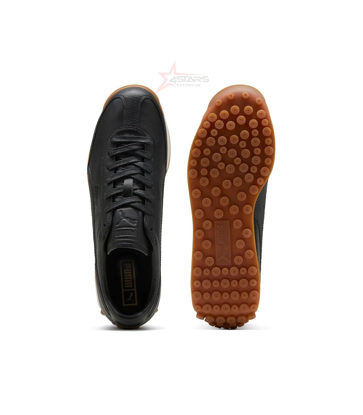 Puma Black Easy Rider Leather Trainers