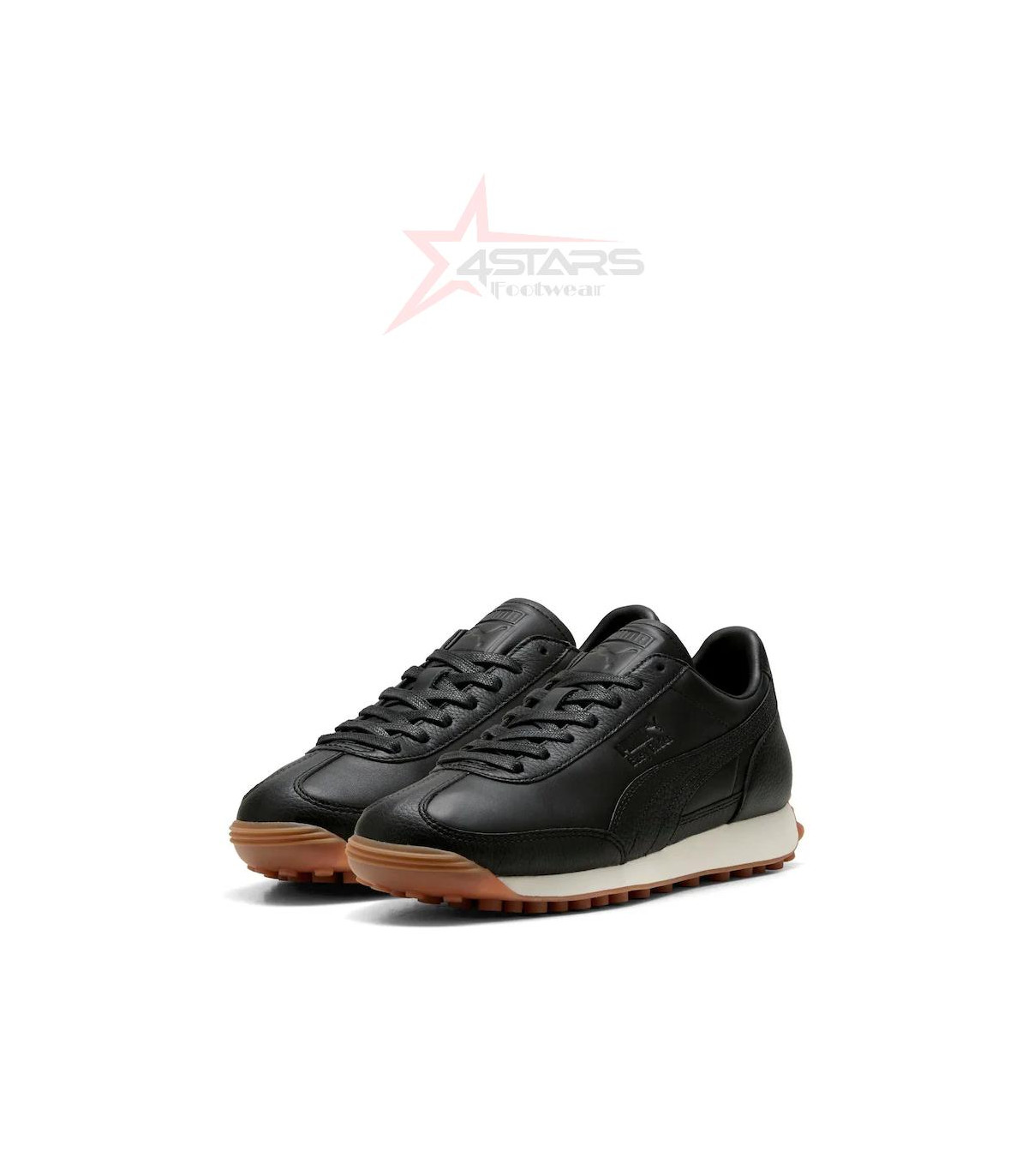 Puma Black Easy Rider Leather Trainers