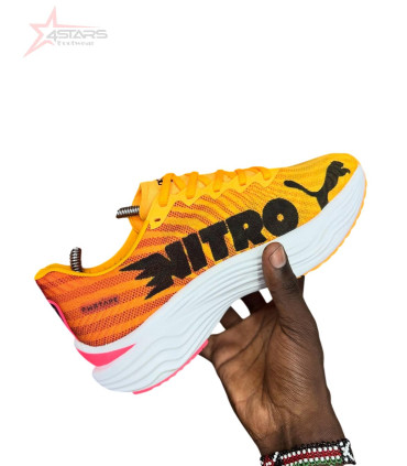 Puma Deviate Nitro Elite 3 Running Shoes - Sun Stream/Sunset Glow