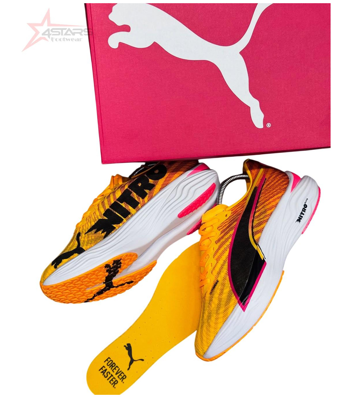 Puma Deviate Nitro Elite 3 Running Shoes - Sun Stream/Sunset Glow