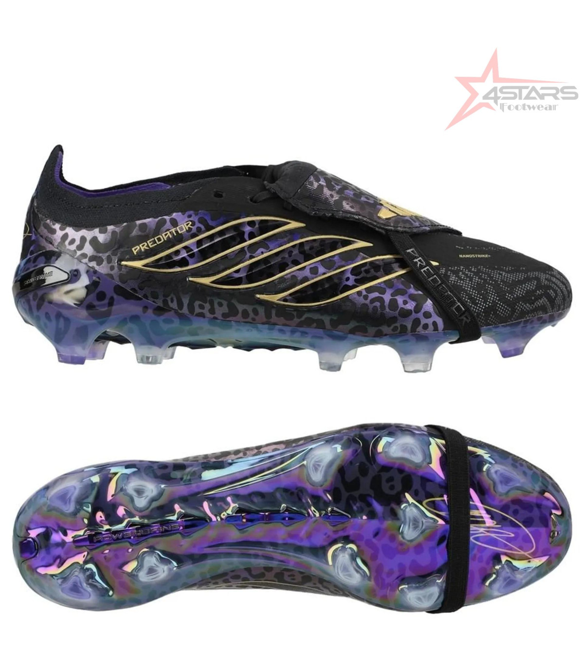 Adidas Predator Elite Fold-over Tongue Elite FG Kaká - Core Black/Purple/Gold Metallic LIMITED EDITION