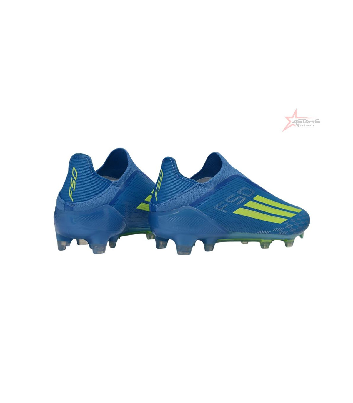 Adidas F50 Elite Laceless FG Firm Ground Football Cleats - Blue/Vibrant Blue/Electric Yellow