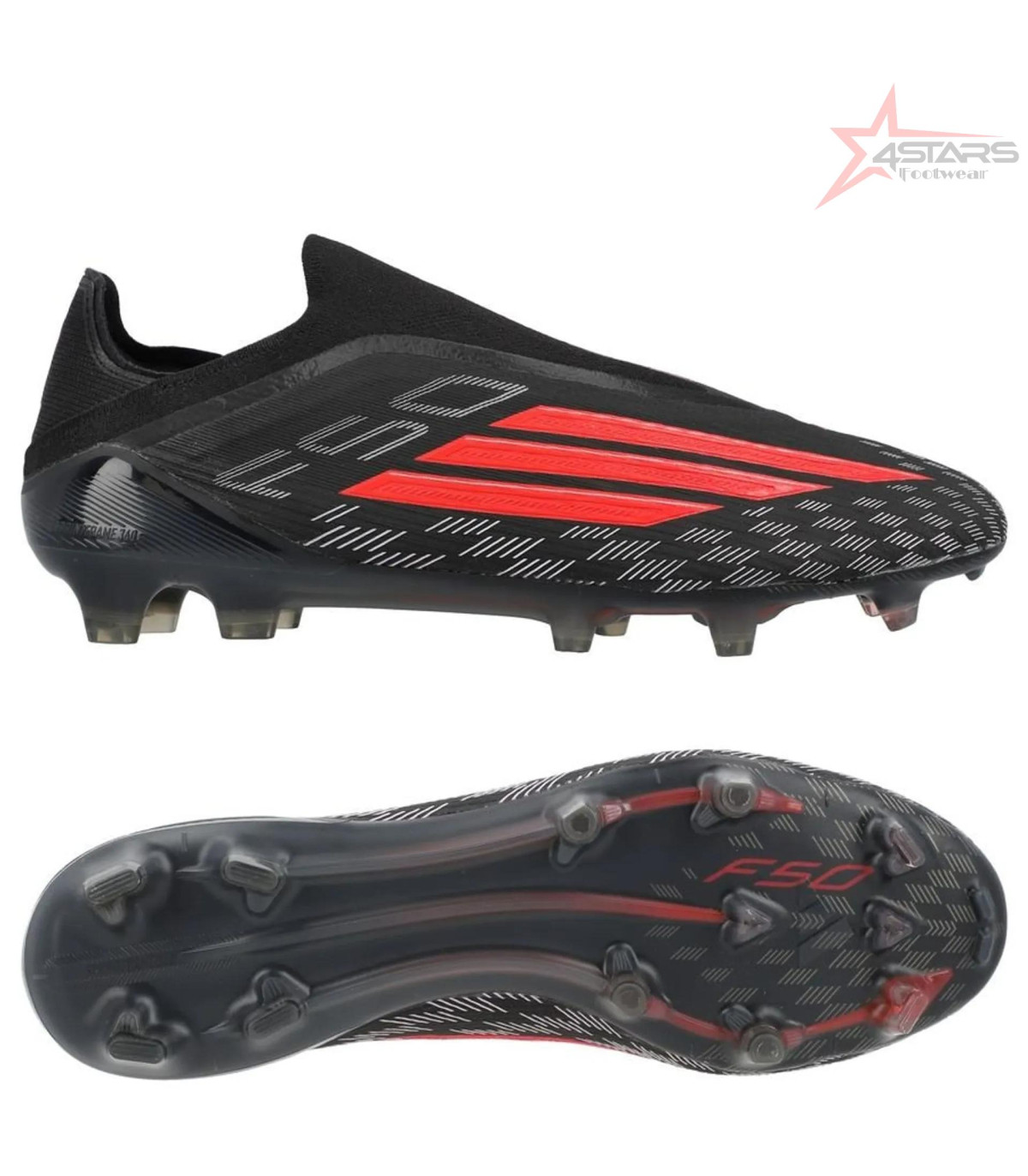 Adidas F50 Elite Laceless FG Immortal DNA - Core Black/Lucid Red