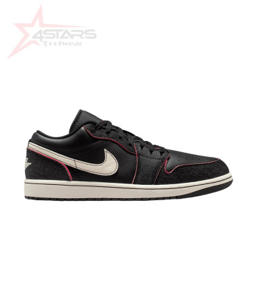Nike Air Jordan 1 SE Low Black Denim Men's Sneakers