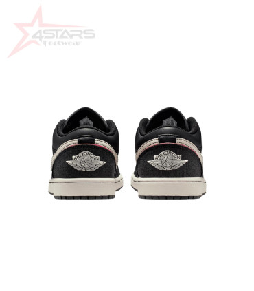 Nike Air Jordan 1 SE Low Black Denim Men's Sneakers