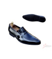 SM Slip On Official Leather Shoes - Black