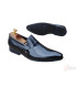 SM Slip On Genuine Leather Official Shoes - Black