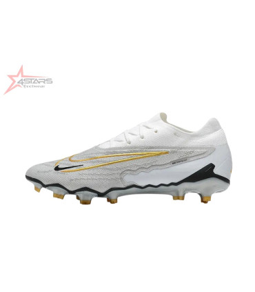 Nike Phantom GX Elite FG Firm Ground Soccer Cleats - Grey/White/Gold