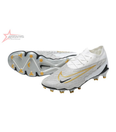 Nike Phantom GX Elite FG Firm Ground Soccer Cleats - Grey/White/Gold