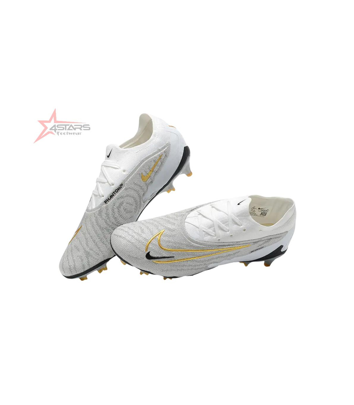 Nike Phantom GX Elite FG Firm Ground Soccer Cleats - Grey/White/Gold