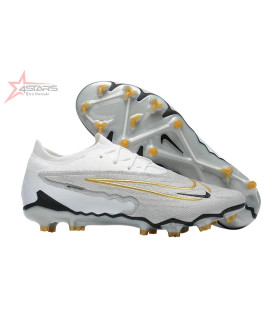 Nike Phantom GX Elite FG Firm Ground Soccer Cleats - Grey/White/Gold