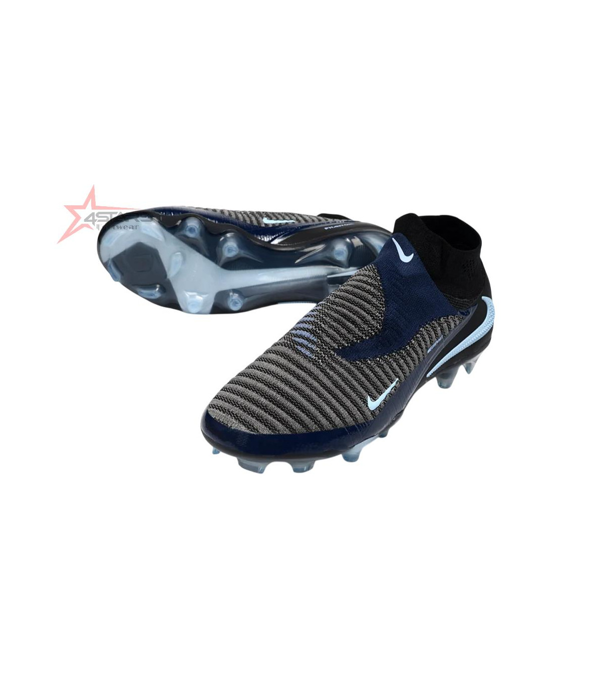 Nike Phantom 6 High Elite FG Firm Ground Soccer Cleats - Navy/Blue Night/Black Ice