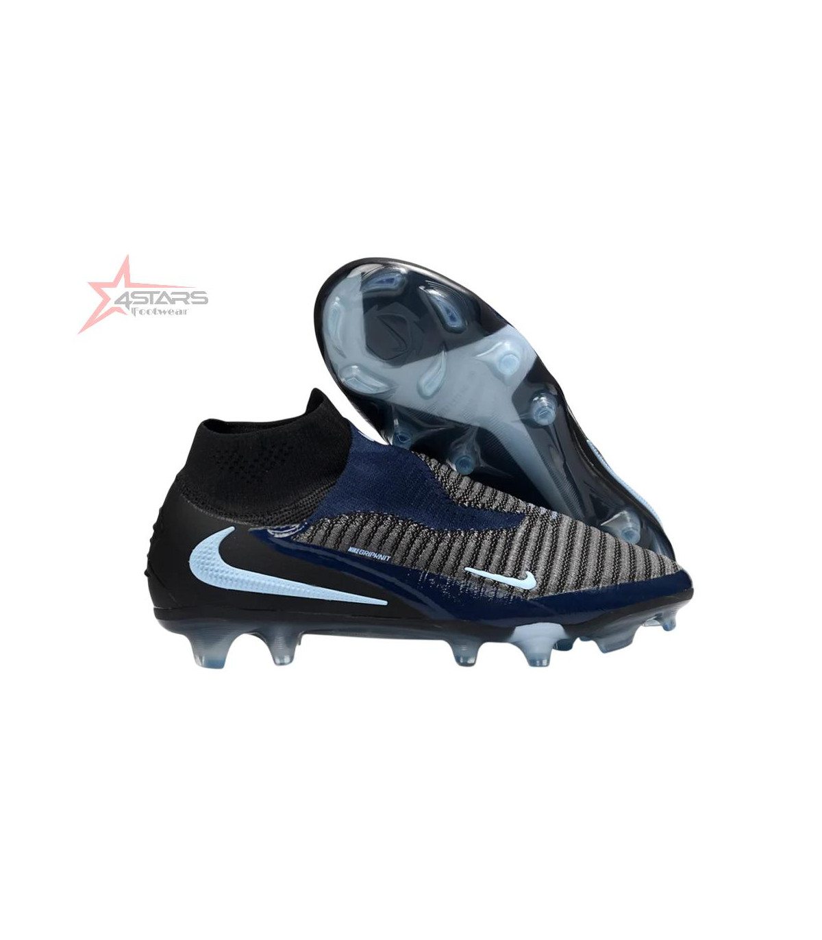 Nike Phantom 6 High Elite FG Firm Ground Soccer Cleats - Navy/Blue Night/Black Ice