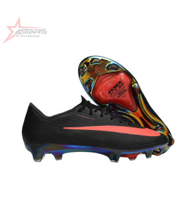 Nike Air Zoom Mercurial Superfly 11 FG Firm Ground Soccer Cleats - Black/Neon Coral/Rainbow Reflective
