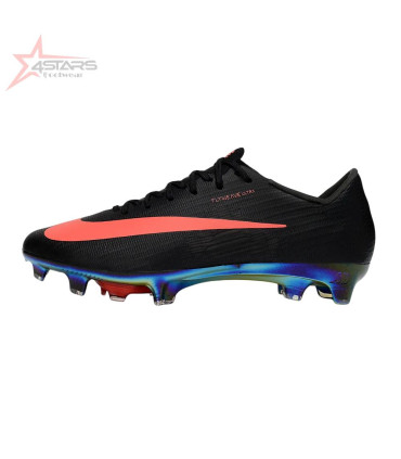 Nike Air Zoom Mercurial Superfly 11 FG Firm Ground Soccer Cleats - Black/Neon Coral/Rainbow Reflective