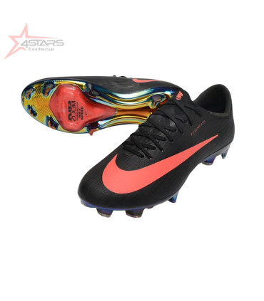 Nike Air Zoom Mercurial Superfly 11 FG Firm Ground Soccer Cleats - Black/Neon Coral/Rainbow Reflective