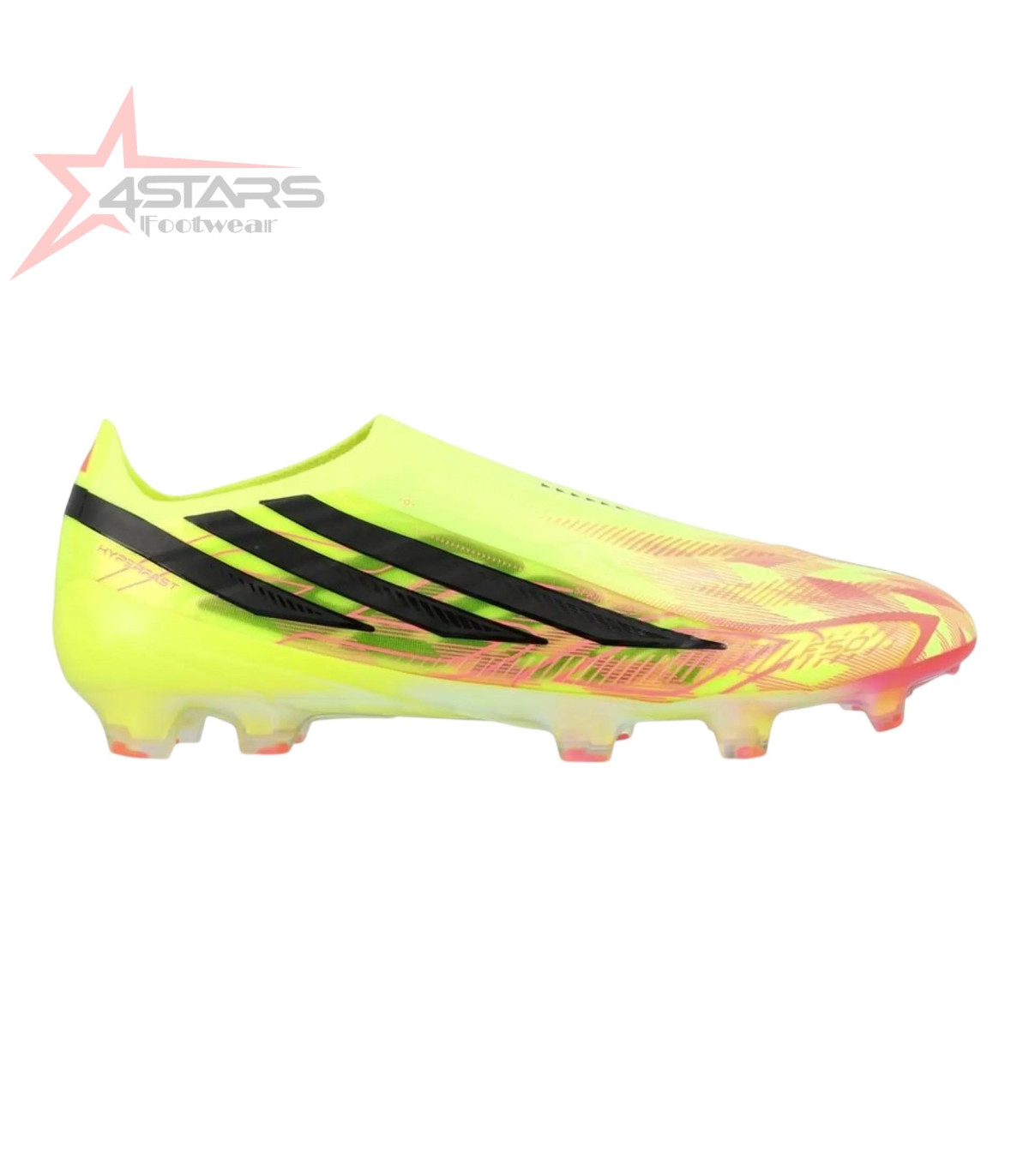 Adidas F50 Hyperfast Elite Laceless FG Too Light - Solar Yellow/Core Black/Solar Turquoise LIMITED EDITION