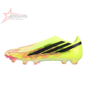 Adidas F50 Hyperfast Elite Laceless FG Too Light - Solar Yellow/Core Black/Solar Turquoise LIMITED EDITION