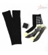 3 Pieces Football Equipment: Calf Sleeve, Anti Slip Grip Socks, Adhesive Tape