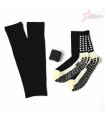 3 Pieces Football Equipment: Calf Sleeve, Anti Slip Grip Socks, Adhesive Tape