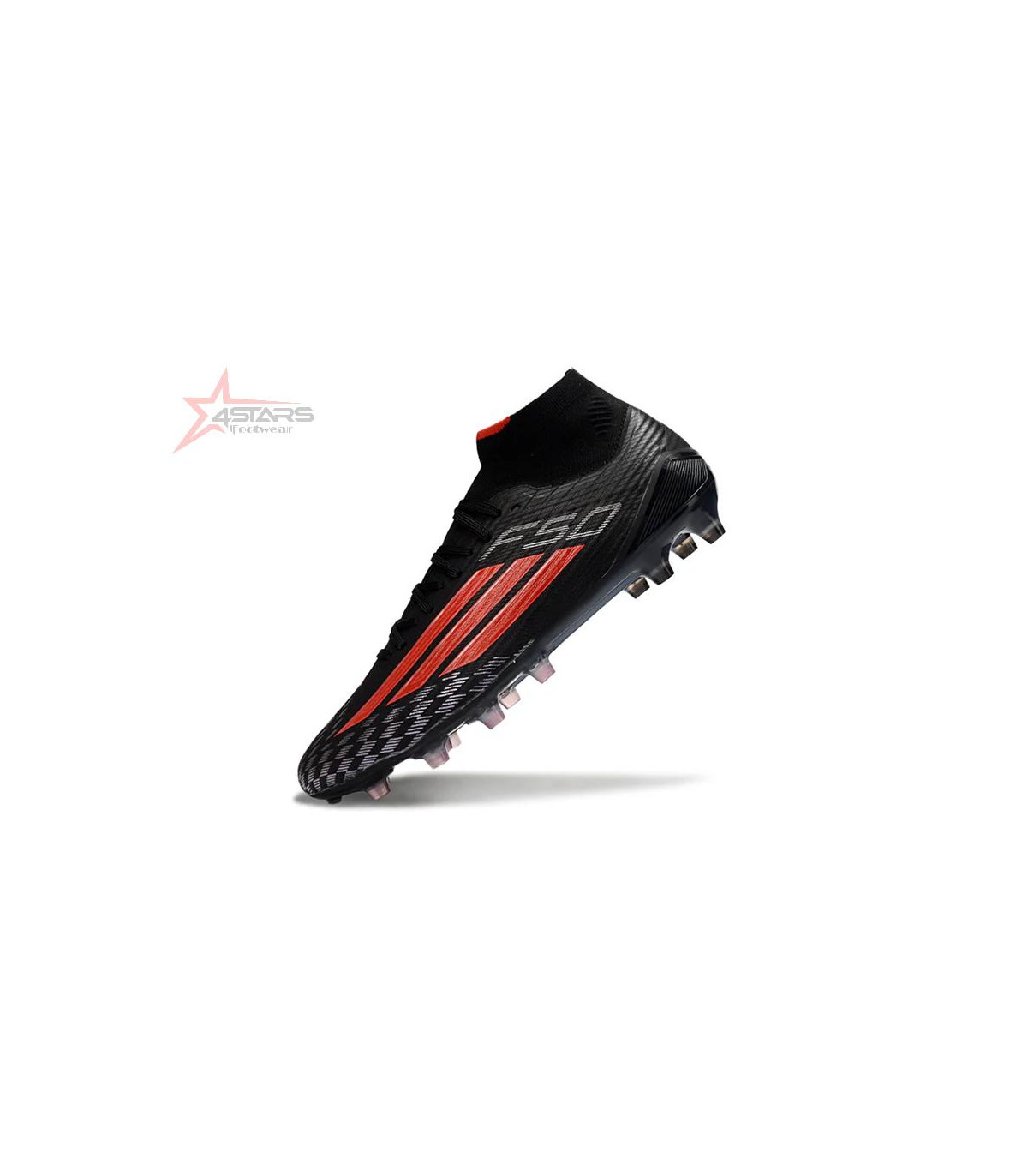 Adidas F50 Mid Elite Sparkfusion Football Boots Firm Ground  - Black/Red