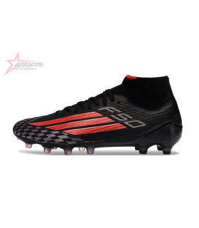 Adidas F50 Mid Elite Sparkfusion Football Boots Firm Ground  - Black/Red