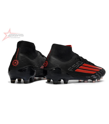Adidas F50 Mid Elite Sparkfusion Football Boots Firm Ground  - Black/Red