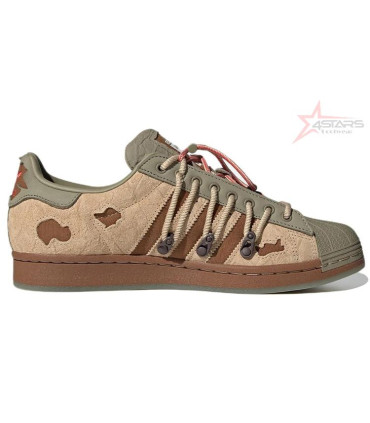 Adidas Superstar x Melting Sadness 'Green Brown'