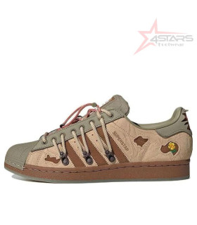 Adidas Superstar x Melting Sadness 'Green Brown'