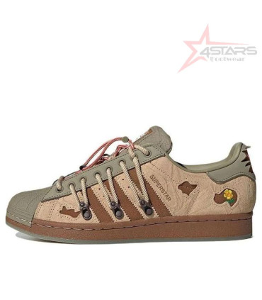 Adidas Superstar x Melting Sadness 'Green Brown'
