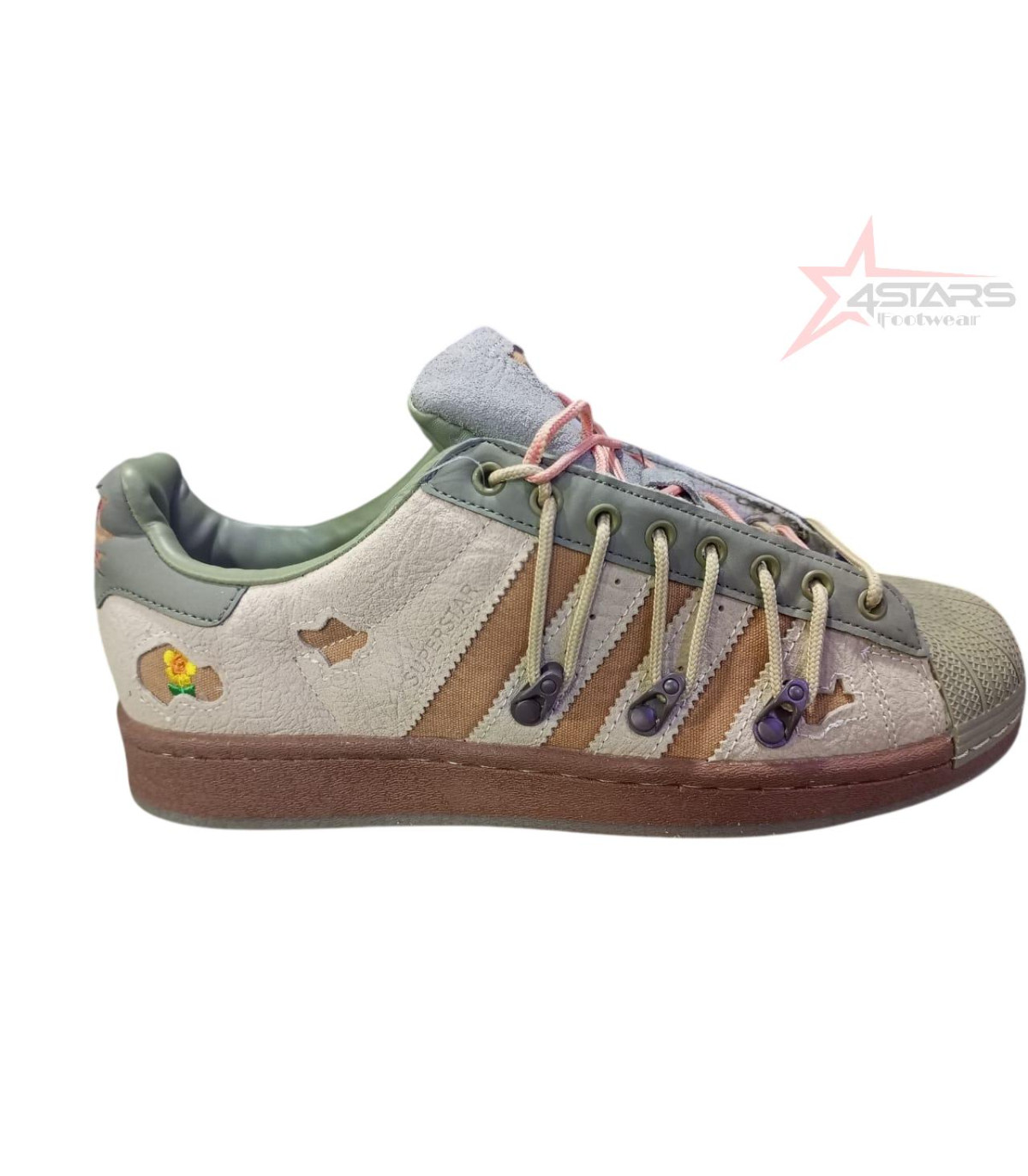 Adidas Superstar x Melting Sadness 'Green Brown'