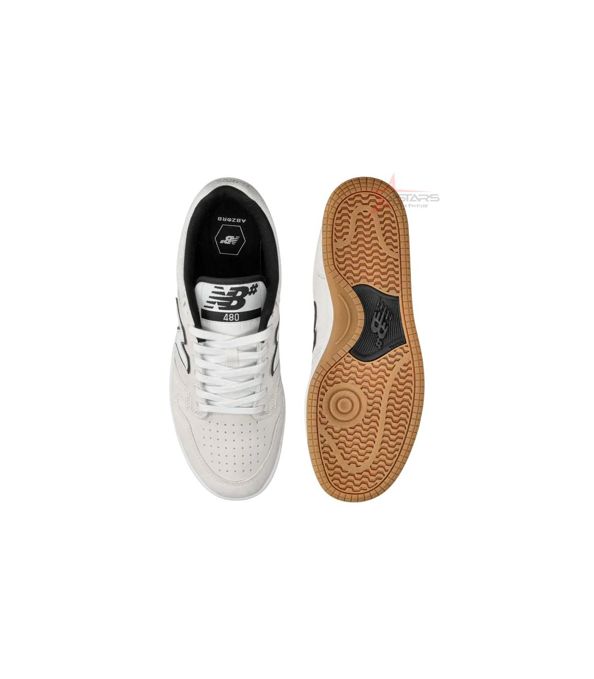 New Balance Numeric 480 Shoes - White Black