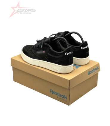 Reebok Club C 85 Vintage Suede Sneakers - Black White