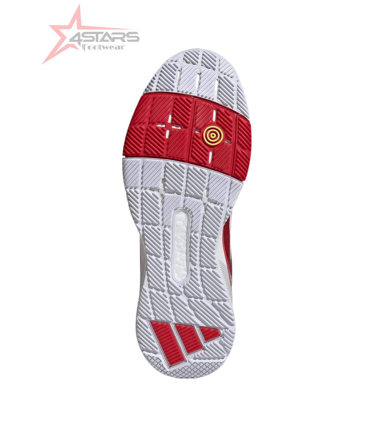 Adidas Crazyquick Boost Padel Shoes - White/Core Black/Lucid Red