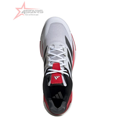Adidas Crazyquick Boost Padel Shoes - White/Core Black/Lucid Red