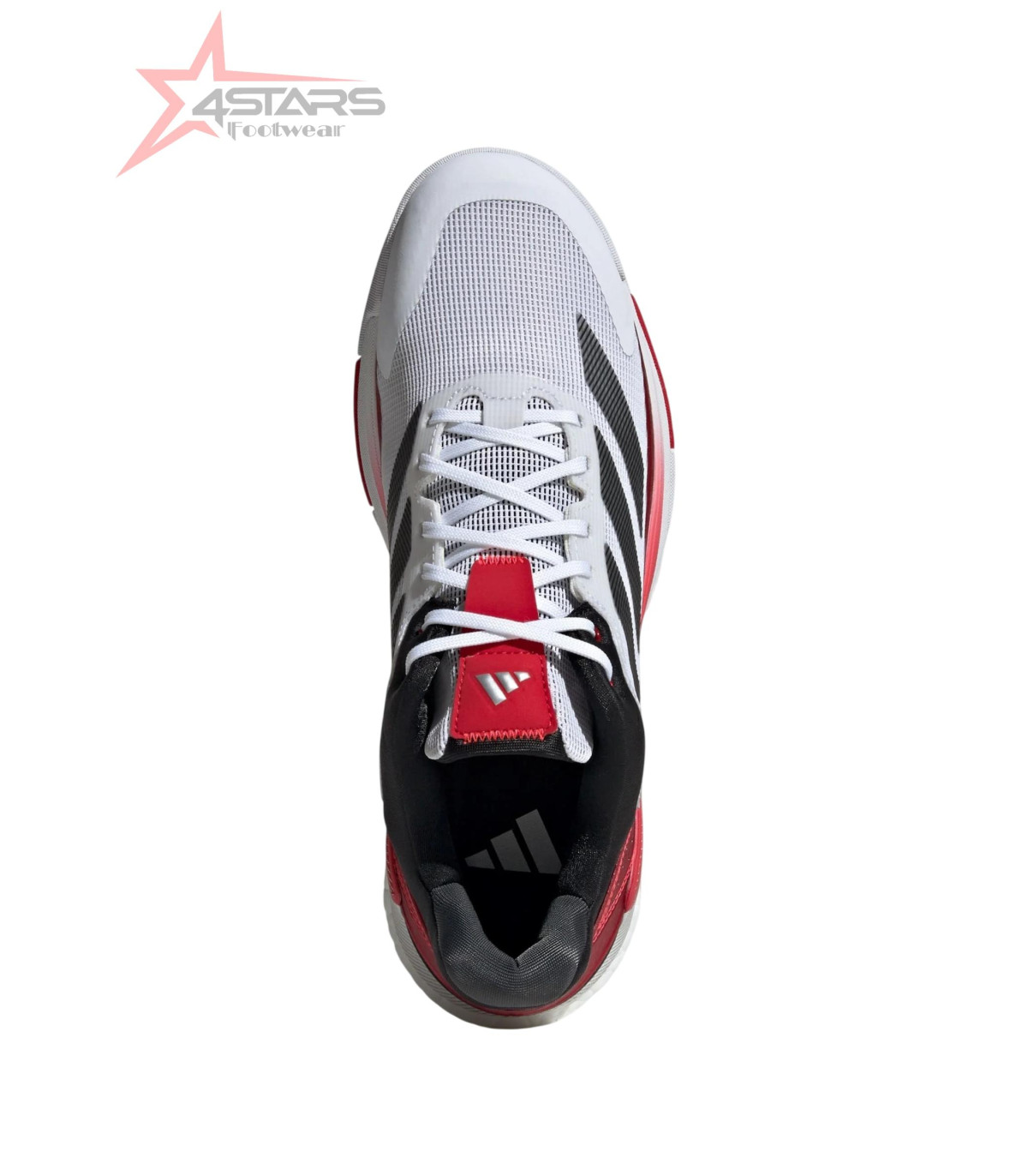 Adidas Crazyquick Boost Padel Shoes - White/Core Black/Lucid Red