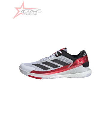 Adidas Crazyquick Boost Padel Shoes - White/Core Black/Lucid Red
