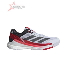 Adidas Crazyquick Boost Padel Shoes - White/Core Black/Lucid Red