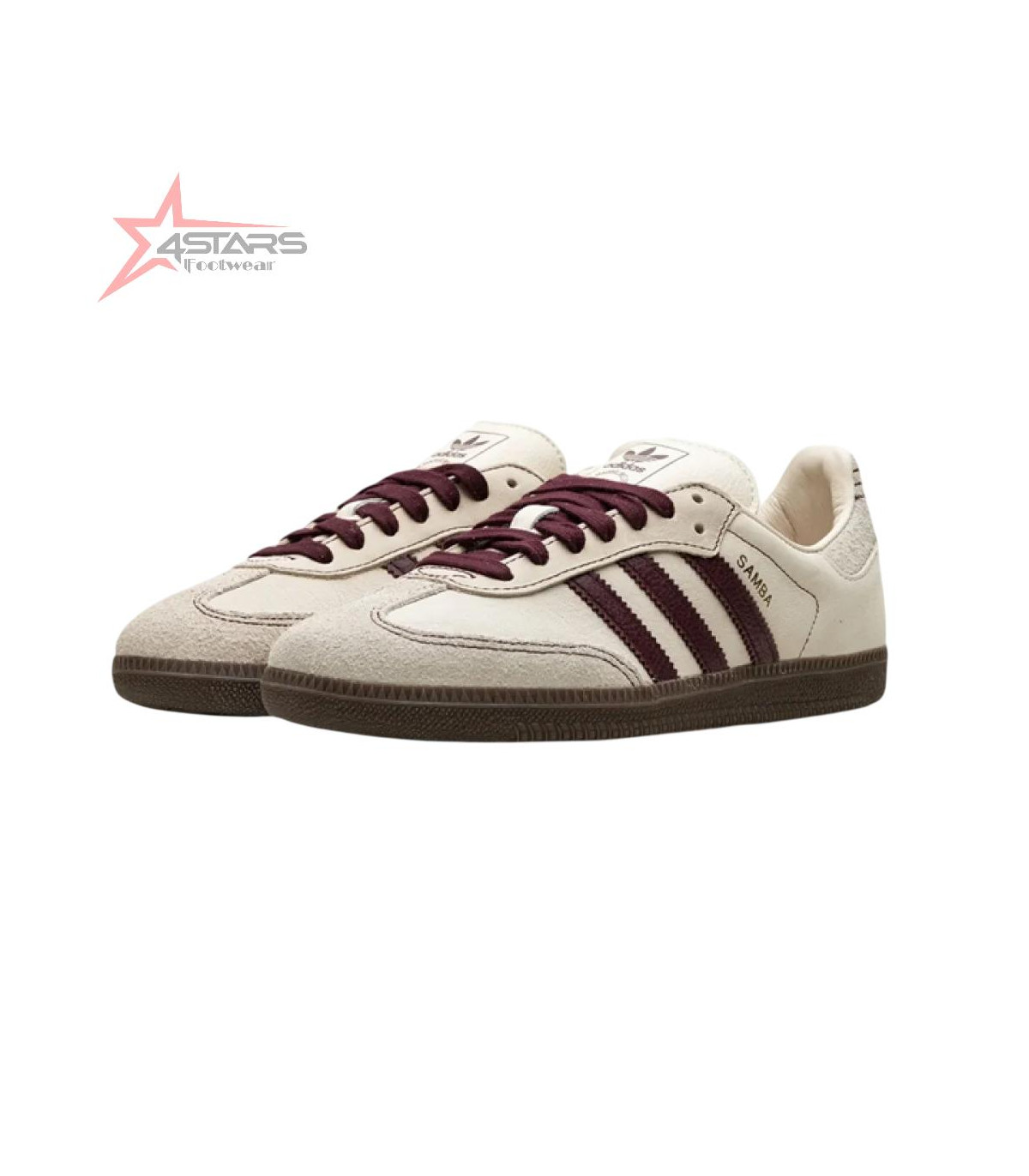 Adidas Samba - Beige Burgundy
