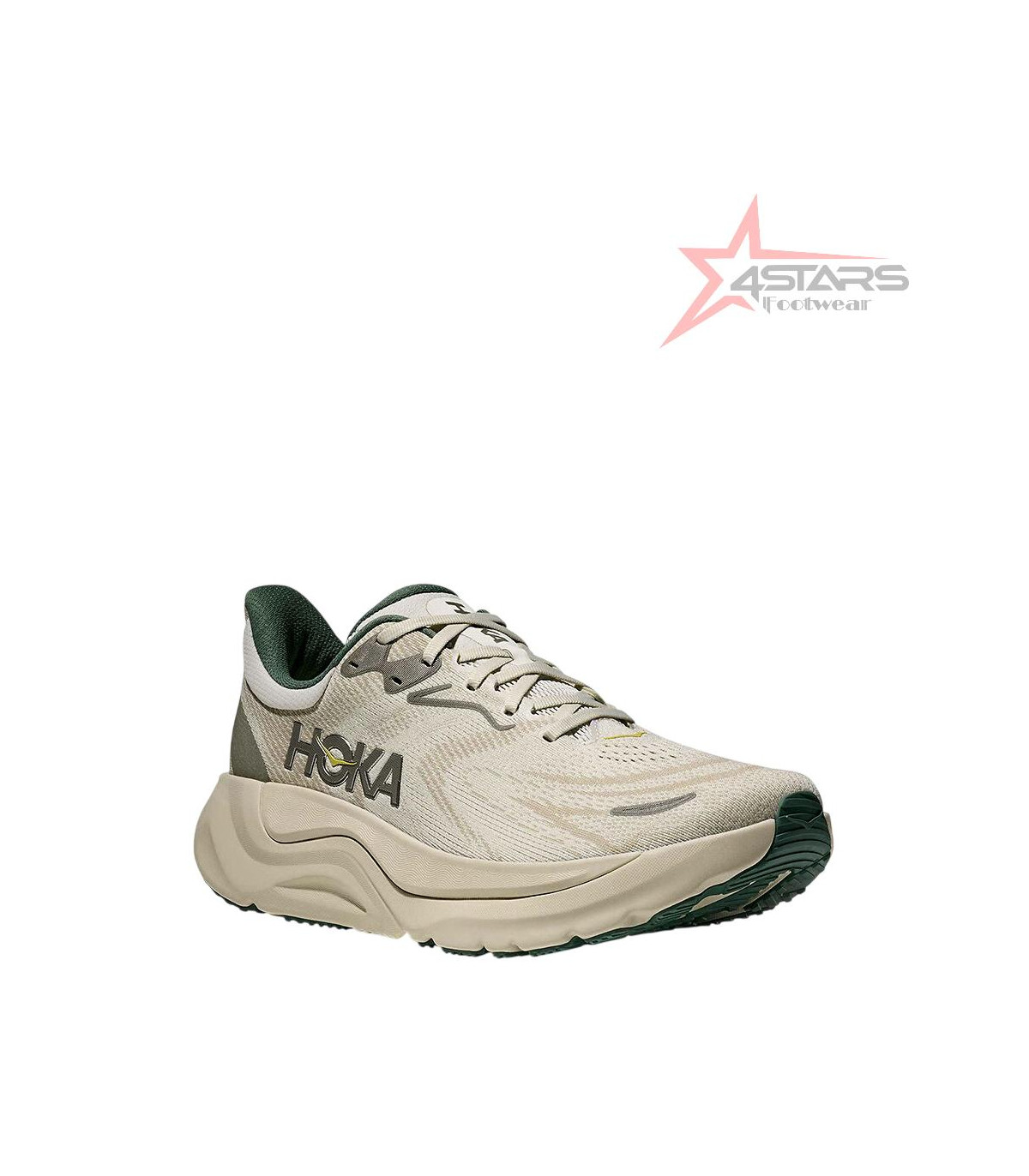 Hoka One Arahi 8 Beige/Green Men's Running Shoes