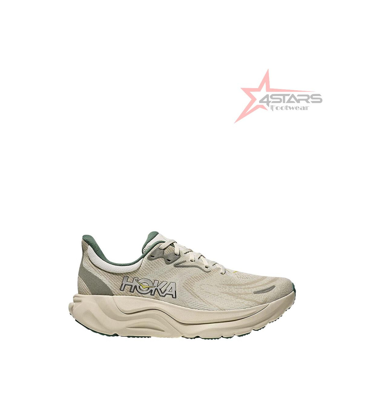 Hoka One Arahi 8 Beige/Green Men's Running Shoes