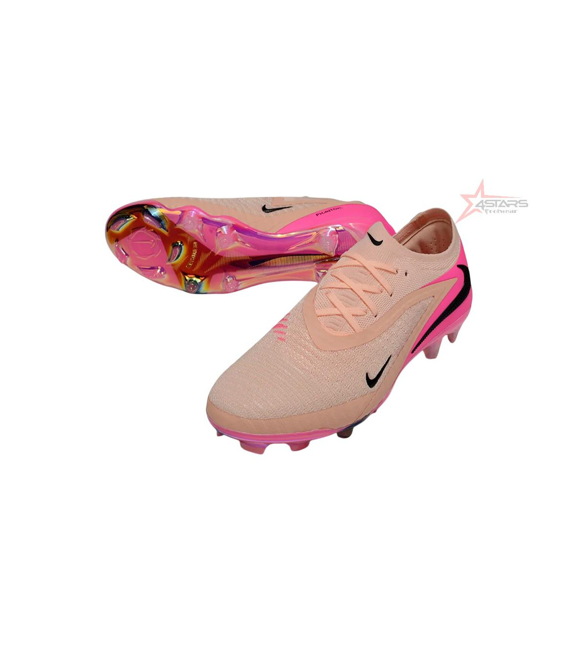 Nike Phantom 6 Low Elite FG Firm Ground Soccer Cleats - Pink/Black/Gold
