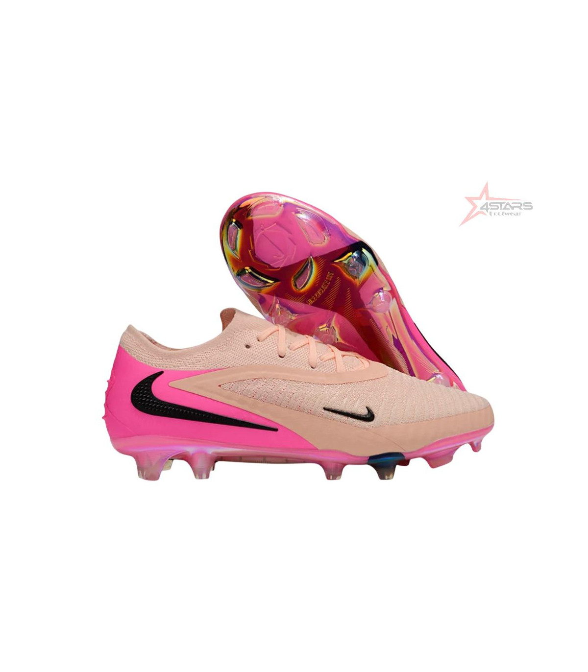 Nike Phantom 6 Low Elite FG Firm Ground Soccer Cleats - Pink/Black/Gold